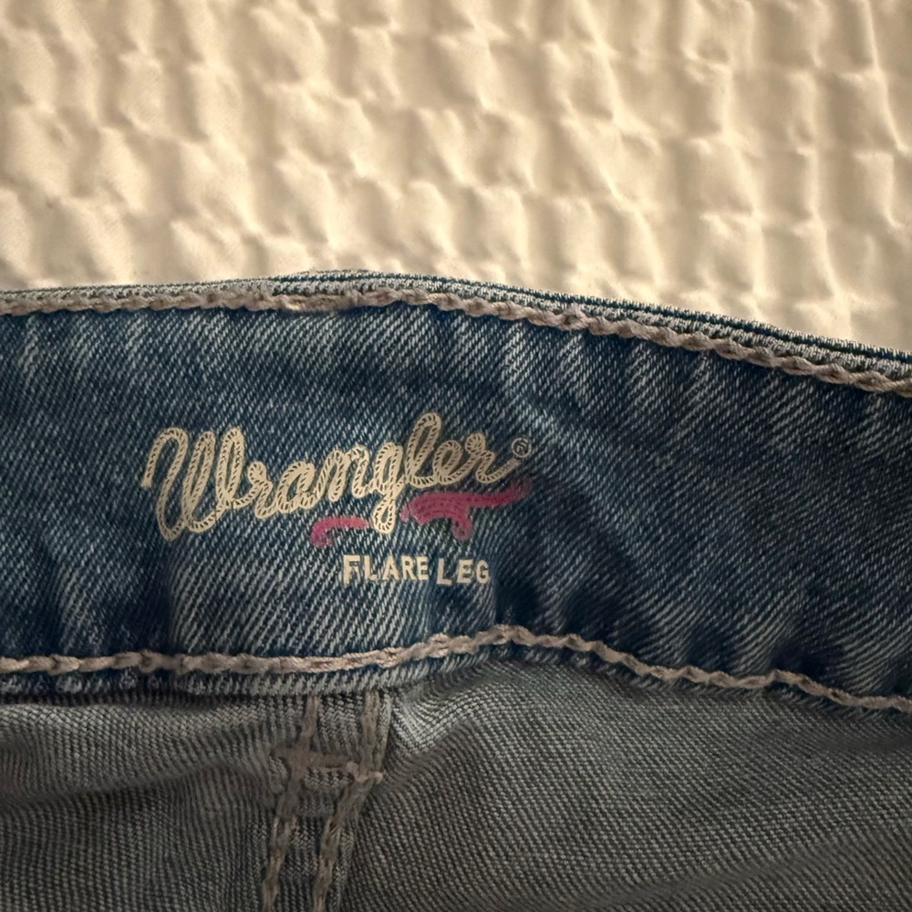 Wrangler Flare Leg Blue Jeans